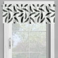 thumbnail image 2 of Ambesonne Feather Window Valance, Delicate Repetitive Plumage, 54" X 18", Grey Teal and White, 2 of 5