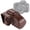 Coffee, variant on Full Body Camera PU Leather Case Bag for Canon EOS 200D