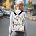 thumbnail image 7 of FORMRS Mini Backpack Purse for Women Travel Daypack Casual Shoulder Bag, Colorful Geometric, 7 of 7