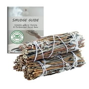 Soul Sticks 3 Pack Royal Sage Smudge Stick Bundle with Guide for Cleansing, Energy Clearing, Smudging, & Positive Vibes