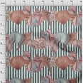 thumbnail image 4 of oneOone Cotton Cambric Rose Brown Fabric Sea Shells Ocean Quilting Supplies Print Sewing Fabric By The Yard 56 Inch Wide, 4 of 4
