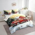 thumbnail image 3 of Manfei Christmas Truck 7-Piece Twin Bedding Sets,Merry Xmas Bedding Comforter Set,Happy New Year Sheet Sets For Kids,Super Cozy Room Decor Reversible, 3 of 8
