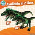 thumbnail image 2 of Real Planet 36" Green T-Rex Dinosaur Realistic Stuffed Animal Puppet, Tyrannosaurus Rex Plush Toy & STEM Learning Gift for Birthday Boys & Girls, 2 of 7