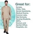 thumbnail image 3 of M&M SCRUBS Solid Men Scrub Set, Men Medical Uniforms 201- (KHAKI), 3 of 7