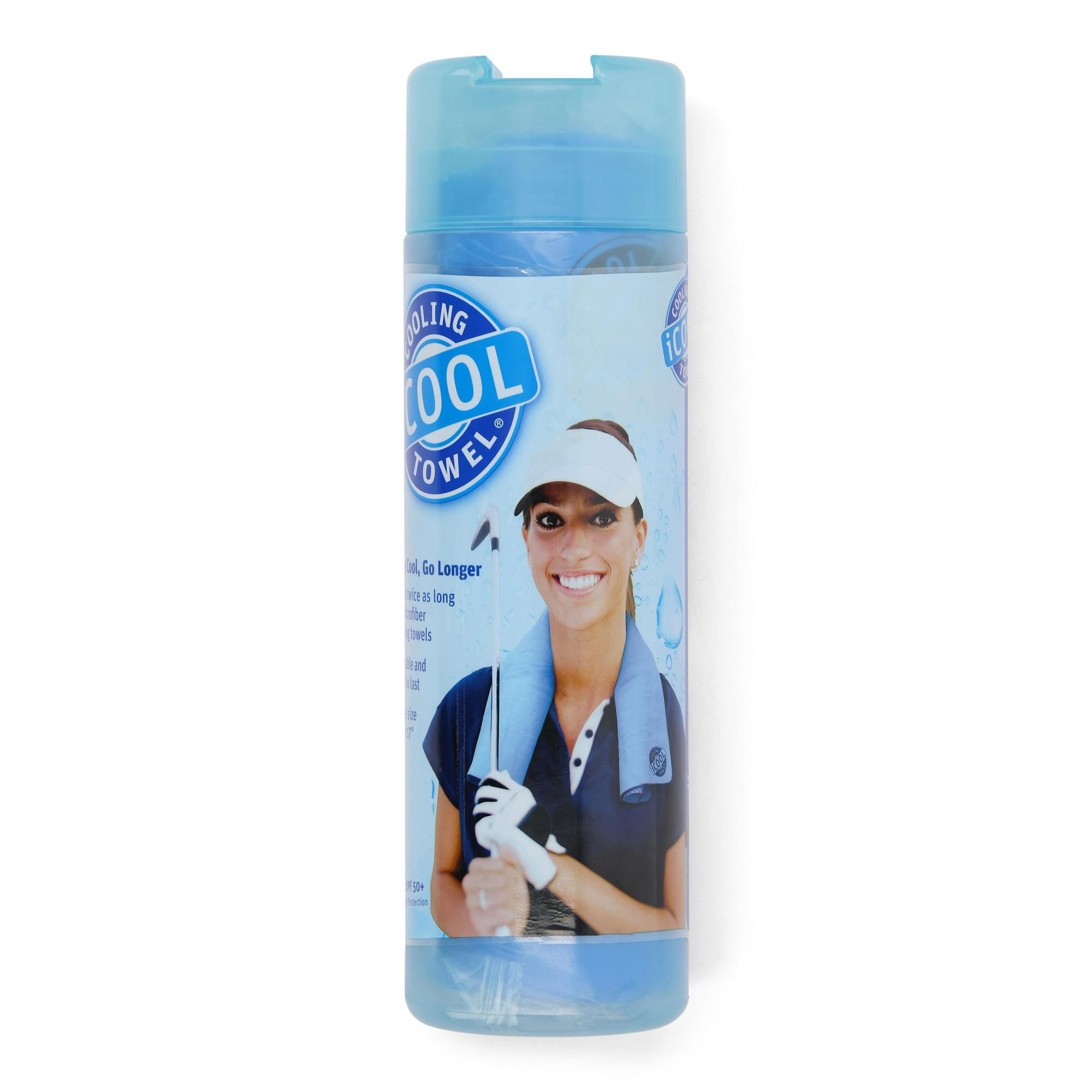 Frogg Toggs iCOOL PVA Cooling Towel, Reusable and Washable Towel, 26” x 17”, Sky Blue