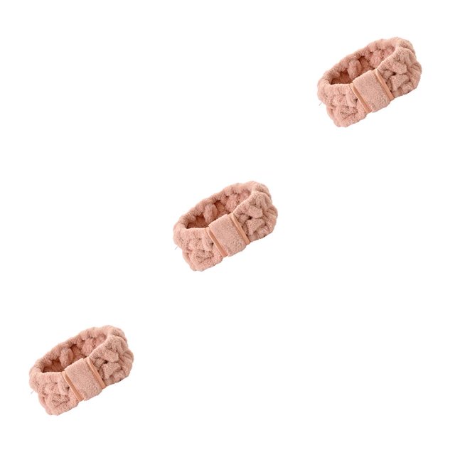 Qarigey Bandas para el cabello Bowknot Sweatband Face Wash Coral Fleece Sporting Headband Artículos para el hogar Accesorios de peinado para Spa Pink Type1 NO1 Qarigey CBP256585