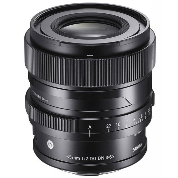 Sigma 65mm f/2 DG DN C (Contemporary) Full-Frame Autofocus Lens for Sony E-Mount, Black (62)