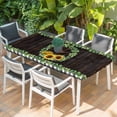 thumbnail image 2 of Spring Eucalyptus Sunflower Table Cloths for 3 Foot Rectangle Tables, Farmhouse Birds Brown Wood Patio Waterproof Elastic Fitted Tablecloths, Washable Rectangular Table Cover for Camping, 2 of 8