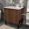 thumbnail image 3 of Demi Bonn 30 Inch Bathroom Vanity with Sink - Floor - standing, soft - closing drawers, oak finish, ceramic sink, stable & spacious, white., 3 of 7