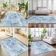 thumbnail image 4 of 8'x10' Area Rugs, Coastal Coral Anchor Indoor Outdoor Area Rug for Living Room Bedroom, Blue Starfish Summer Ocean Vintage Washable Bathroom Rugs Kitchen Floor Carpet Mats Home Decor Aesthetic, 4 of 8