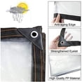thumbnail image 4 of Feimier Bâche Imperméable Transparente pour Plantes de Jardin avec Illets, 4 of 10