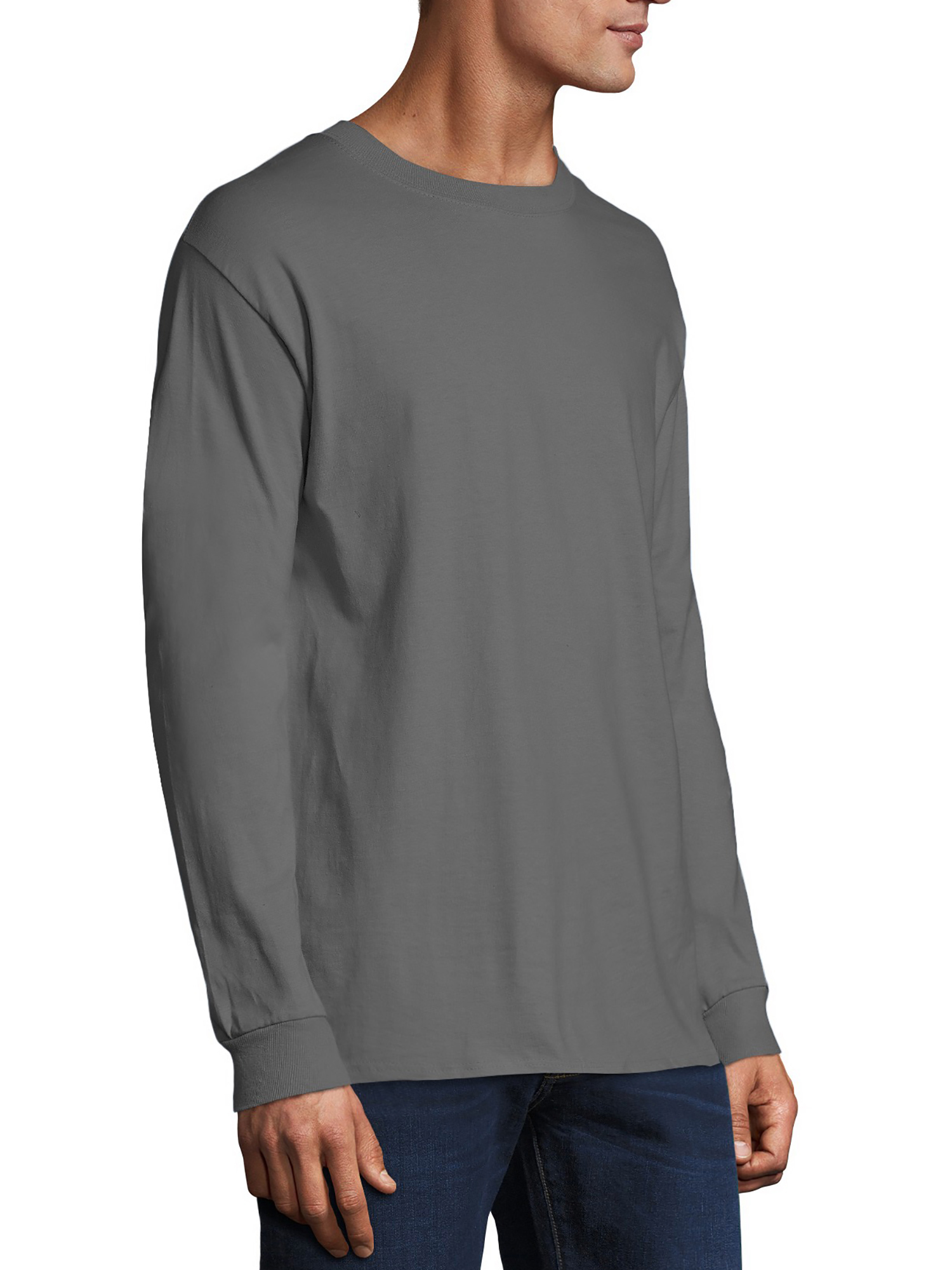 Hanes Men's and Big Men's Premium Beefy-T Long Sleeve T-Shirt, Up To 3XL - image 3 of 6