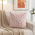 thumbnail image 4 of Throw Pillow Covers 20x20 Inch, Soft Plush Decorative Square Pillowcases, Farmhouse Holiday Cushion Covers for Couch Sofa Living Room Bedroom Outdoor Home Decor, 4 of 9
