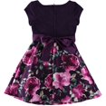 thumbnail image 2 of Bonnie Jean Girls 7-16 Glitter Bow Floral Dress, 2 of 4