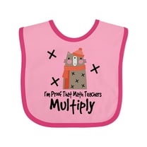 Inktastic Kids Proof That Math Teachers Multiply Funny Boys or Girls Baby Bib