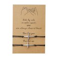 thumbnail image 1 of Pulsera cruzada Cuerda de hilo rojo negro Trenzado Pulsera de regreso a la escuela Pulsera religiosa cristiana Pulseras de amistad con brújula a juego para mujeres, hombres, mejores amigos, alma hermana JM, 1 of 5