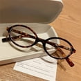 thumbnail image 5 of Tortoiseshell Anti-blue Light Reading Glasses +3.00 Oval Plastic Classic Readers 3.00 for Women, 5 of 7