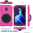 thumbnail image 5 of XYX Case for Samsung Galaxy Tab Active3 8.0 inch SM-T575 with 360 Degree Rotating, Hand Strap, Shoulder Strap, Rose, 5 of 7