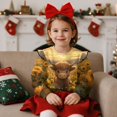 thumbnail image 3 of DISNIMO Highland Cow Printed Pullover for Toddler Girls Sunflower Printed Sweatshirt Long Sleeve T-Shirts Crewneck Pullover Tops for Fall Winter 7-8 Years, 3 of 7
