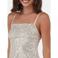 thumbnail image 3 of No Boundaries Sequin Cami Top, Women's and Women’s Plus, 3 of 5