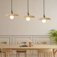 thumbnail image 3 of Arturesthome Nordic Solid Wood Chandelier Dining Room Bedroom Bedside Small Pendant Light, 3 of 10