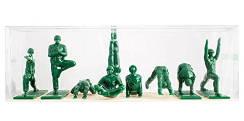Yoga Joes Green Army Men Toys non-violent Comes with 9 figures in yoga poses 