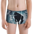 thumbnail image 5 of Yiaed Moon Wolf Warrior Print Boys' Boxer Briefs Cotton Casual Stretch Comfort Boys Boxers - Kids Boxer Briefs Underwear for Boys (6-18)-Small, 5 of 5