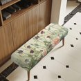 thumbnail image 3 of Chririnla Vintage Wild Rose Pattern High Stretch Bench Cushion Cover, Elastic Band Polyester Spandex Fabric Bench Covers for Home Bedroom, 3 of 9