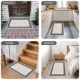 thumbnail image 6 of Black Cream Greek Key Door Mat&nbsp;Indoor Outdoor Entrance,Non Slip Small Rug for Kitchen Bathroom Entryway Rug,Geometric Greece Ancient Rustic Washable Doormat Floor Mat 16x24 Inch, 6 of 8