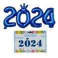 thumbnail image 1 of LCXmlly Party Photo Backdrop Bright Color Number Balloon Decoration Inflatable Widely Used 2024 New Year Party Ornament, 1 of 8