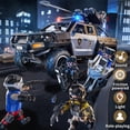 thumbnail image 3 of Coche de policía de juguete MSKOLER Police Truck con luz y sonido para niños de 3 a 8 años, 3 of 9
