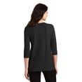 thumbnail image 2 of Port Authority L561M Women Silk Touch Maternity 3/4-Sleeve V-Neck Shirt Tee-Shirt, 2 of 6