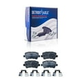 thumbnail image 6 of Detroit Axle - 8pc Brake Kit for Volvo XC70 S80 S60 V60 V70, Disc Rotors Ceramic Brake Pads: 13.23" Front and 11.89" Vented Rear Rotors, 6 of 8