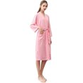 thumbnail image 1 of Womens Mens Robe Long Soft Bathrobe for Summer Spring, 1 of 5