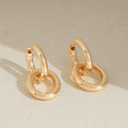 thumbnail image 2 of Aretes Xtellar dorado Pendientes Dorados 18k Aros O De Plata 925, 2 of 4