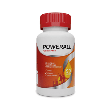 Basic Health Brands POWERALL Multivitamin - Lutein, Vitamin K & Iron for Vision, Immunity, & Bone Health (90 ct)