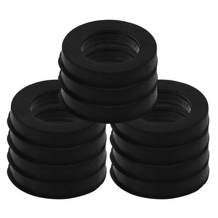 HEMOTON 24pcs Rubber Flat Washers and Gaskets Kit, Plumbing Shower Sealing Rubber Washer Set for Leak Prevention