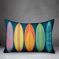 thumbnail image 2 of Creative Products Surf Board Pattern 14x20 Indoor / Outdoor Pillow, 2 of 2