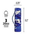 thumbnail image 2 of Botella de agua Elemental Iconic Kids de 600 ml con tapa de pajita, color azul camuflaje, 2 of 9