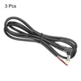 thumbnail image 3 of 3pcs 5.5mm x 2.1mm Right Angle 90 Degree DC Male Plug Jack to Bare Wire for DC Surveillance Camera, 1m, 3 of 6