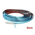 thumbnail image 3 of Auto Silver Chrome Trim Strip Car Door Edge Casement Bumper Decoration 10ft/8mm, 3 of 10