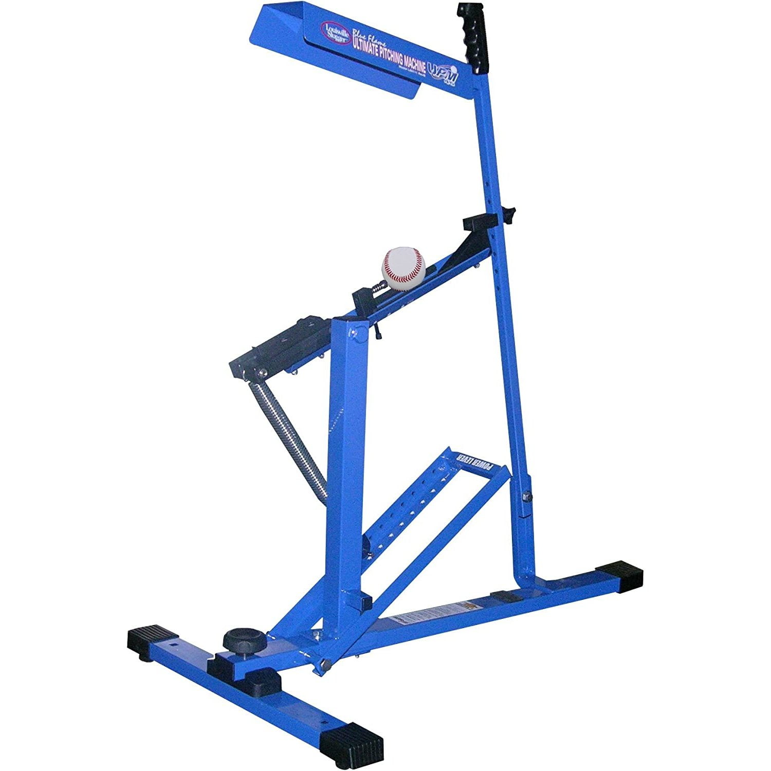 Blue Flame Pitching Machine, Throws any type of ball, hard balls, fast