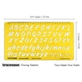thumbnail image 3 of Traceease Alphabet Lettering Template Drafting Tools,Lower Case-Upper Case & Numbers Alphabet Letter Stencils, 3 of 6