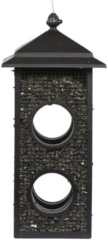 Fly-Thru Wild Bird Feeder - 2 lb Capacity for Black-Oil Sunflower Seeds - Wild Bird Feeder for Outdoors - Outdoor Decor - B00303