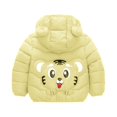 thumbnail image 2 of Quealent Toddler Boy Jacket Outerwear Coats Baby Girls Boys Winter Coats for Toddlers Lightweight Puffer Jacket Kids Outerwear Girls' Outerwear Jackets & Coats Yellow,12-18 Months, 2 of 3
