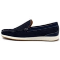 thumbnail image 3 of Aston Marc Men's Loafers, Comfortable Leather Footwear for Everyday Wear & Office, Stylish Slip-On Casual Shoes - Navy, Size 9.5, 3 of 6