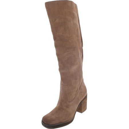 

ZODIAC Womens Beige Arch Support Cushioned Padma Round Toe Block Heel Leather Heeled Boots 6 M
