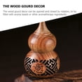 thumbnail image 3 of LEORX Vintage Gourd Figurine Aroma Diffuser Wood Light Brown 1Pack, 3 of 6