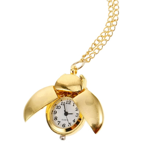 Vintage Beetle Pocket Watch Novelty Pocket Watch with Chain Retro Pocket Watch Quartz Pocket Watch Portable Small Vintage Pocket Watch