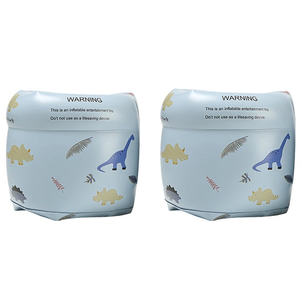 Funda de agua de flotabilidad de PVC para niños, equipo duradero resistente al desgaste para exteriores (dinosaurio azul)